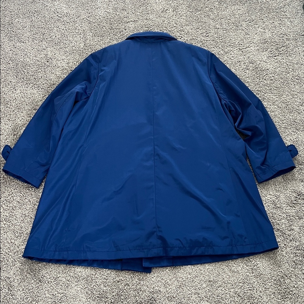 Vintage Jane Post Ny Slicker Rain Jacket Royal Blue Removable Liner - Size 2x — image 2 of 8